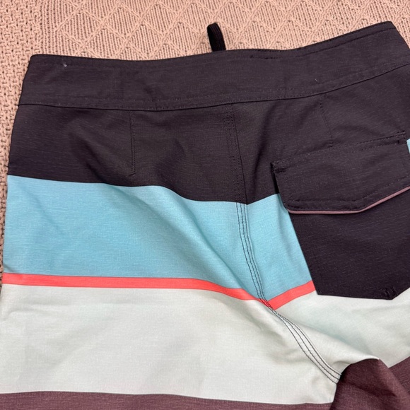 O'Neill Boys Youth Aqua and Brown Board Shorts 24/8 - Picture 11 of 13